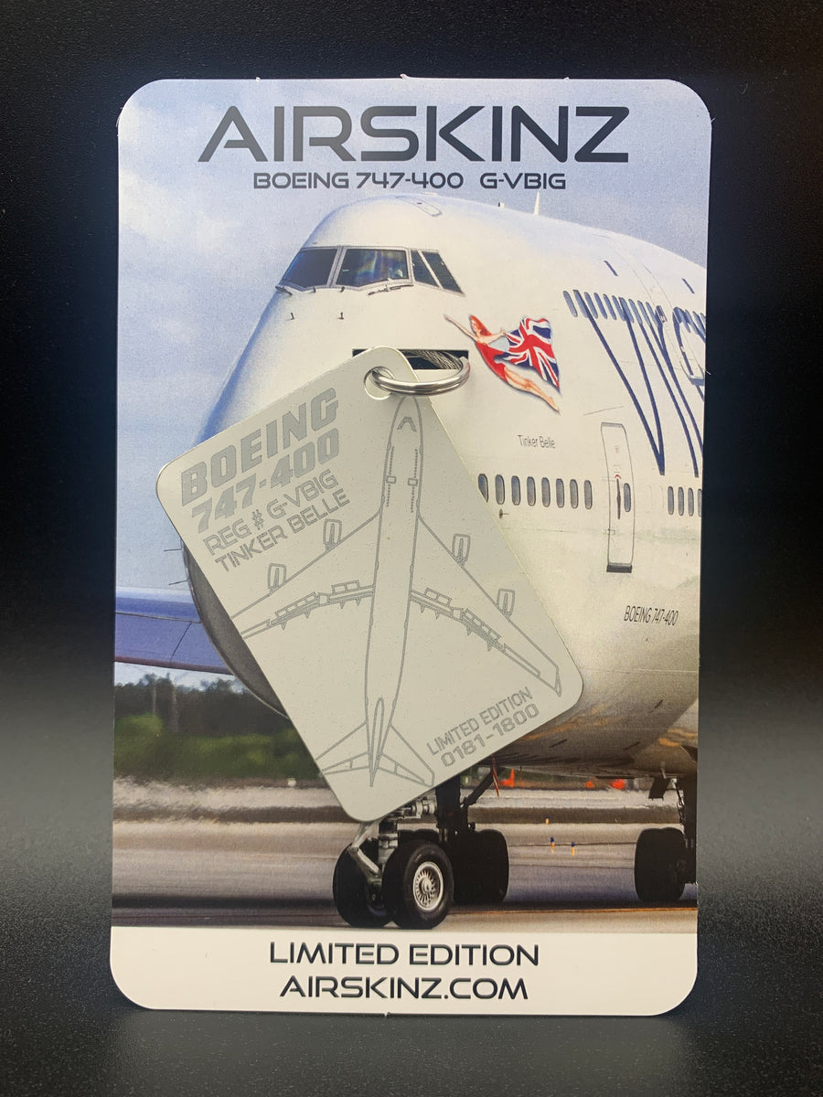 Virgin Atlantic Boeing 747-400 限定版タグ G-VBIG Ex Virgin Atlantic Boeing 747-400 AIRSKINZ – AIRSKINZ